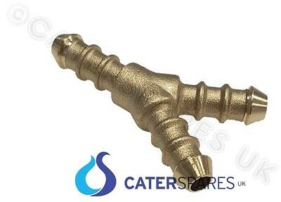 10MM BRASS Y PIECE GAS 3 WAY JUNCTION HOSE JOINING CONNECTION SPLITTER 10-OD 