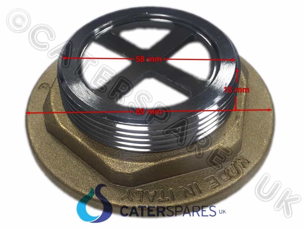 Details about   2" HEAVY DUTY BRASS PLATED COMMERCIAL CATERING SINK DRAIN WASTE OUTLET HOLE 50MM 