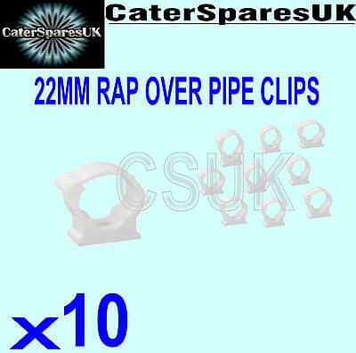 22mm rap sur support clip plastique tuyau plomberie pièces de rechange x 10 catersparesuk